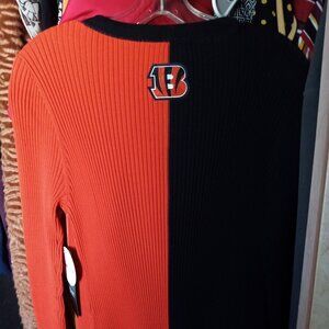 Staud Cincinnati Bengals sweater dress sz L   NEW DISCOUNT!!!!!